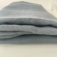 Vista 9 de Tela de punto gris natural, lino natural, material versátil, ideal para manualidades, costura y decoración del hogar