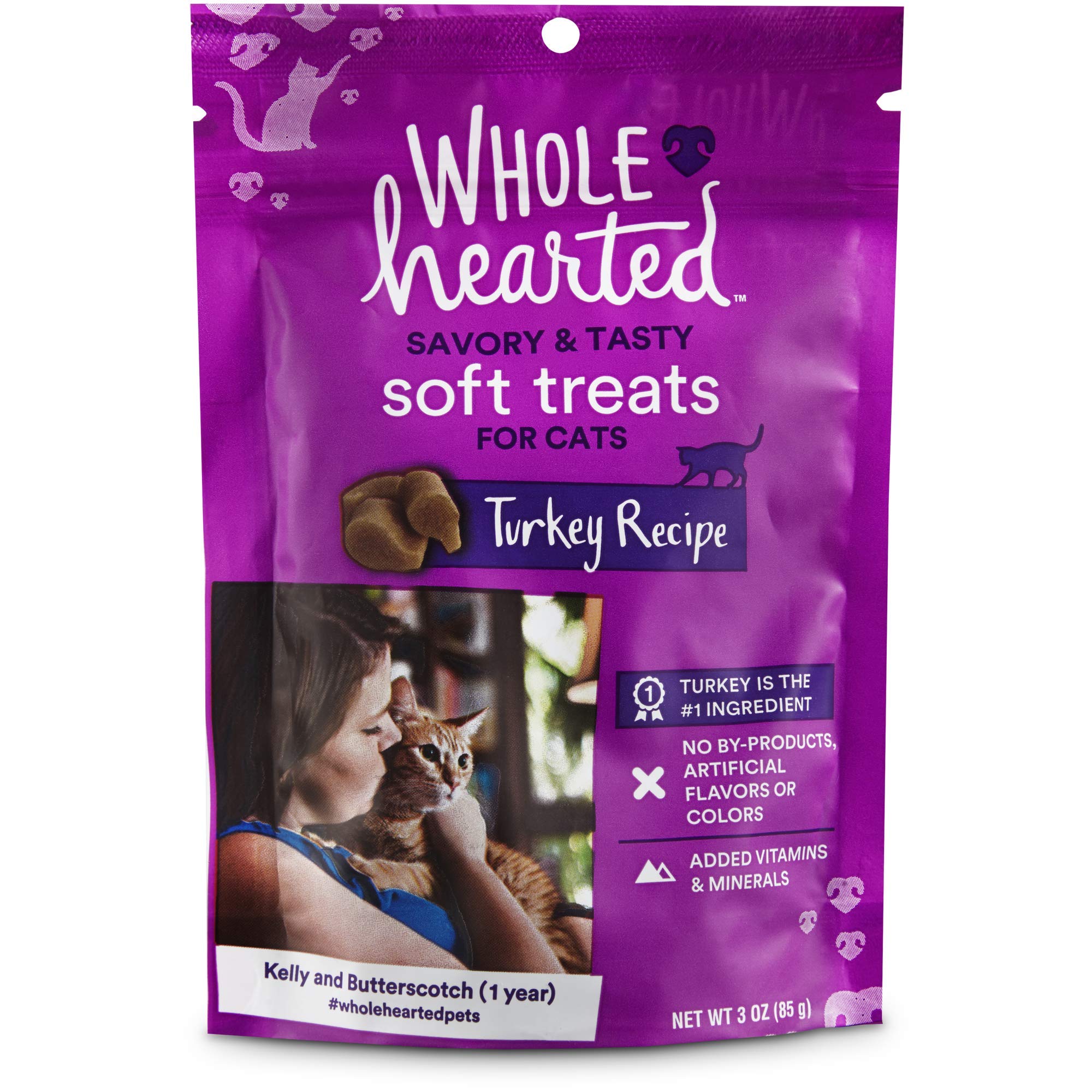 WholeHearted Savory & Tasty Soft Cat Treats - Turkey Recipe