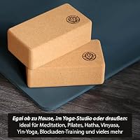 VonBueren 2 db Yoga Blokk Parafa | Jóga Tégla Szett 22x12x7,5 cm 4