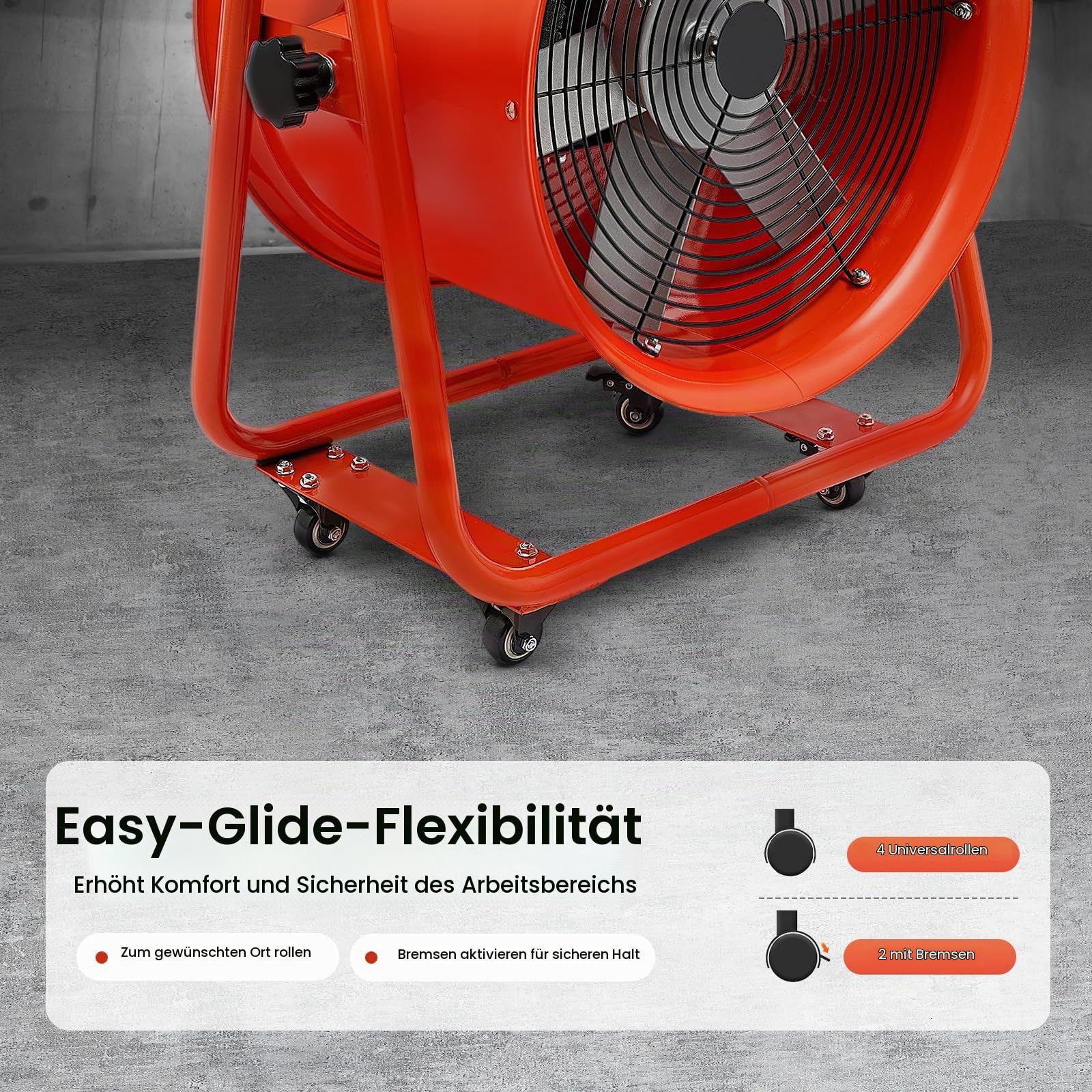 15000m³/h 220V Industrieventilator, Bauventilator Baugebläse, Leise Drehzahlregler, Industrielüfter für Lasergraviermaschinen