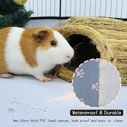 Miniatura 2 de CHEGRON Jaulas de conejillo de indias de 8 pies cuadrados expandibles, hábitats de jaula C & C para 2 corralitos de animales pequeños, rejillas de