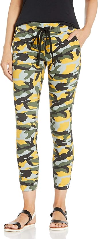 Juniors High Rise Army Jeans Joggers for Women Drawstring Camo