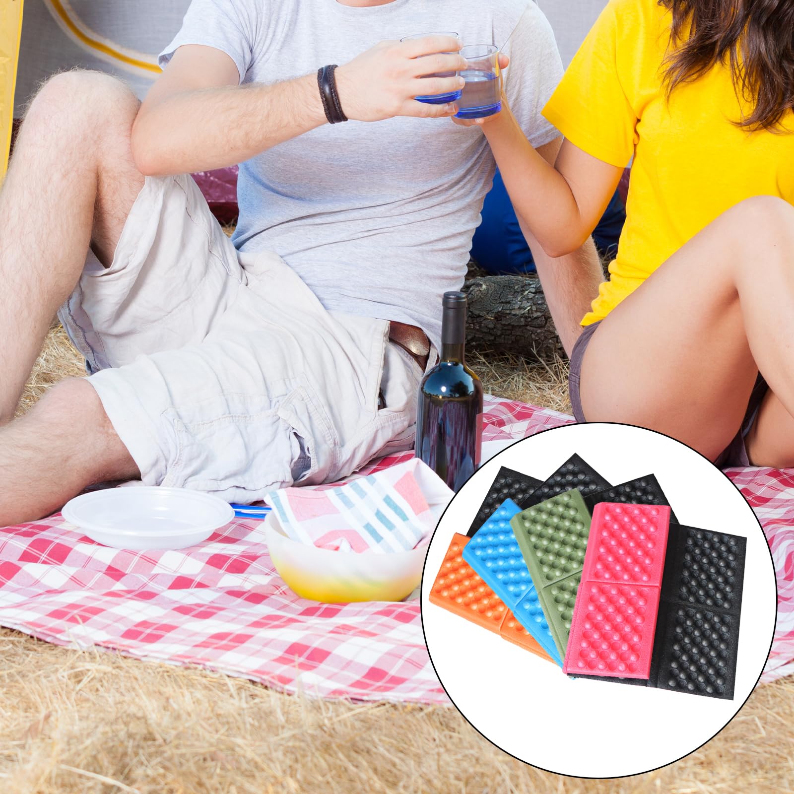 Zkhxhtg Folding Sit Mat Hiking Seats Pad Seats Cushion Mat Insulated Seats Cushion Mat for Outdoor Picnics Camping