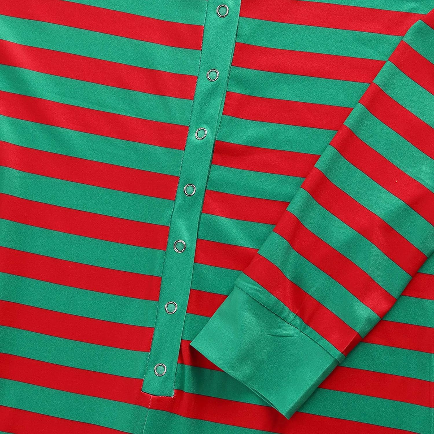 Seyurigaoka Women's Striped Christmas Pajamas One Piece Sleepwear Holiday Ugly Xmas Jumpsuit Rompers Clubwear Nightwear - Image 6