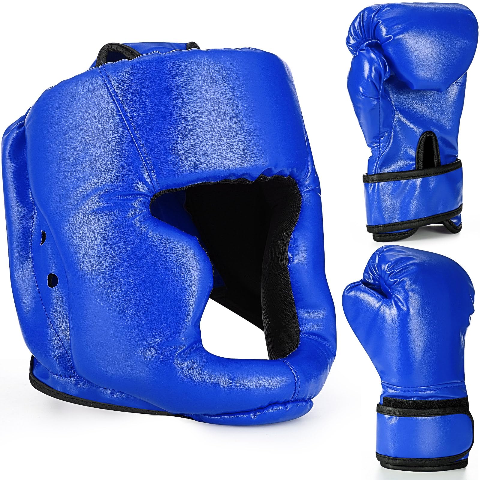 Arrowbash Kids Boxing Gloves and Headgear Set 6oz