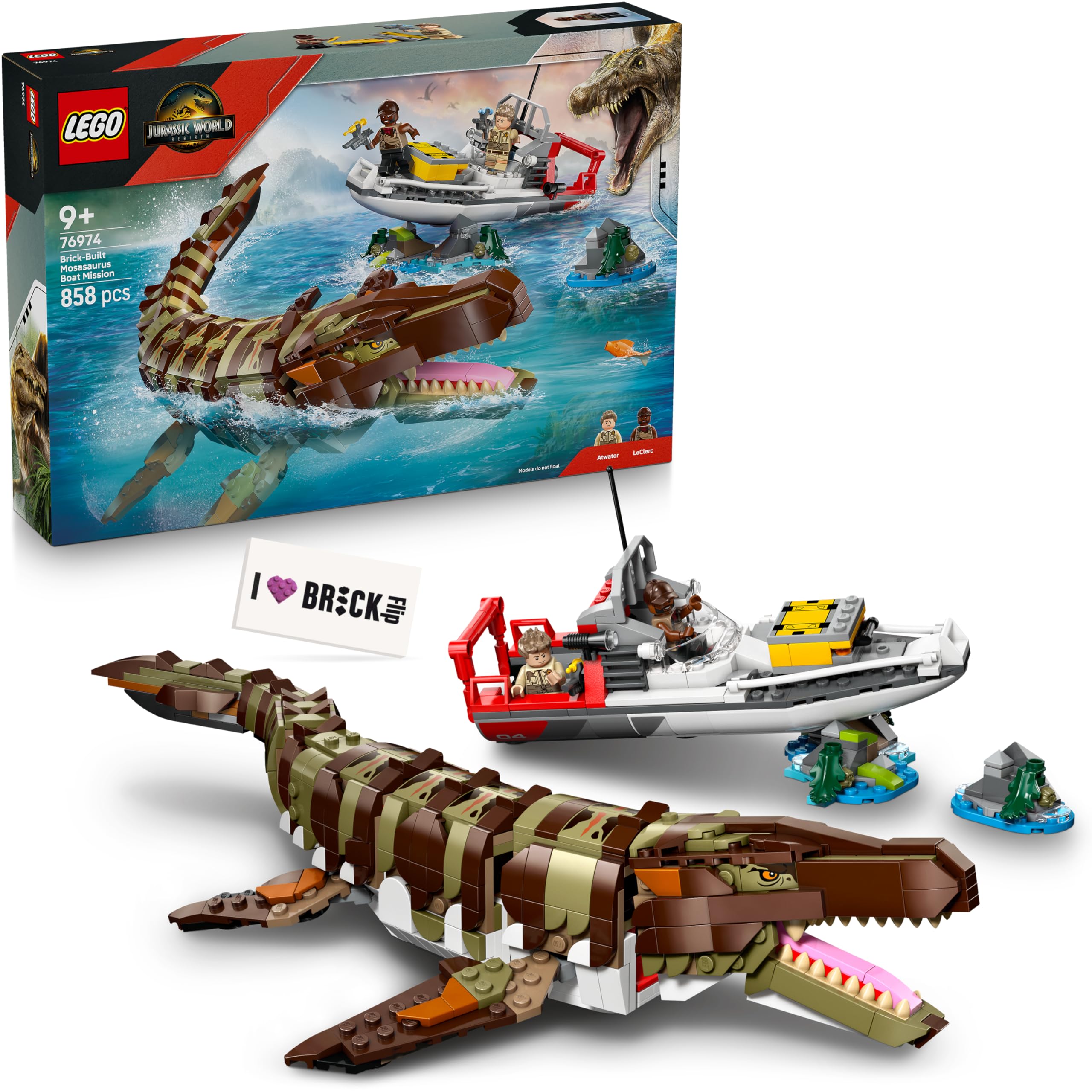 Lego Jurassic World Mosasaur: The Boat Mission - 76974 Lego
