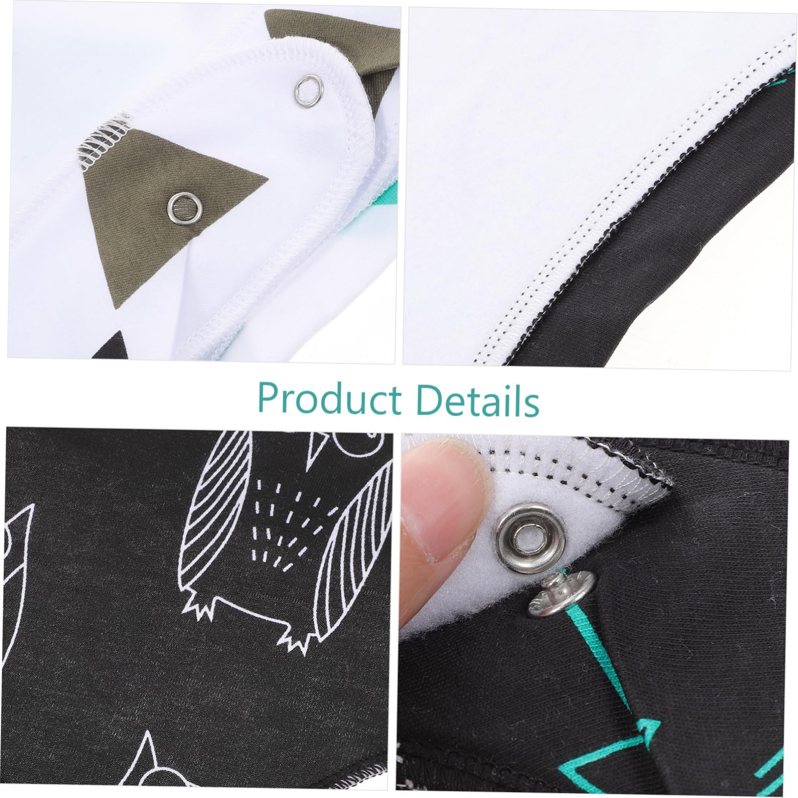 Toyvian 12piezas Baberos De Impermeables De Algodón Bandanas Para Alimentación y Babas Diseño y Suave Para Recién Nacidos Protección Diaria Contra Manchas