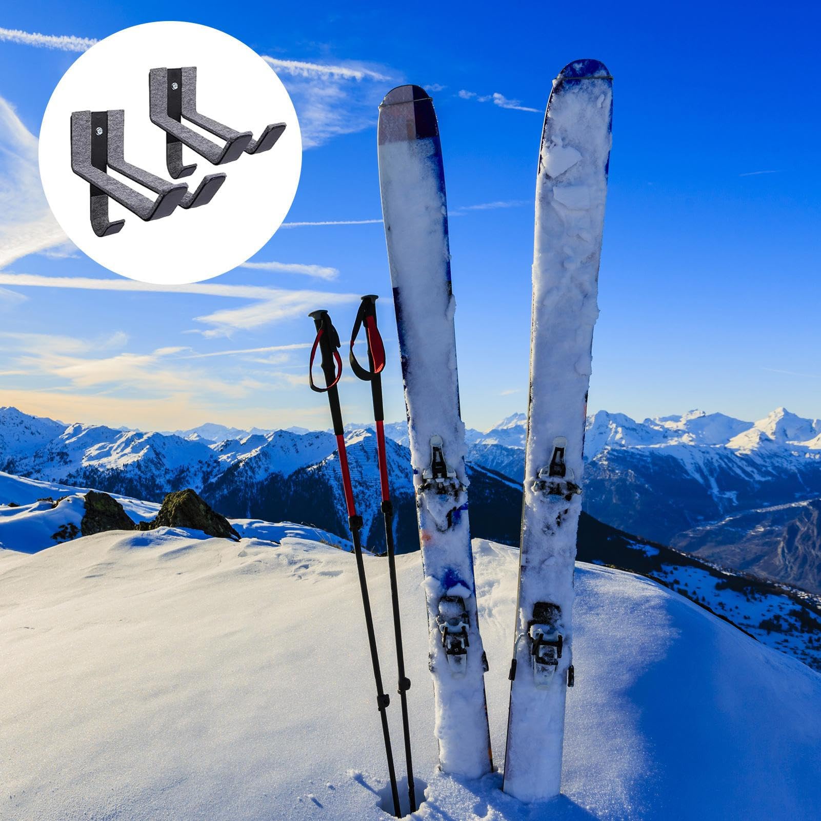 Surfboard Rack for Wall, Surfboard Display Rack Holder, Snowboard Storage Space Saving, Perfect for Bedroom, Apartment, Garage, Home, Living Room, and Organization