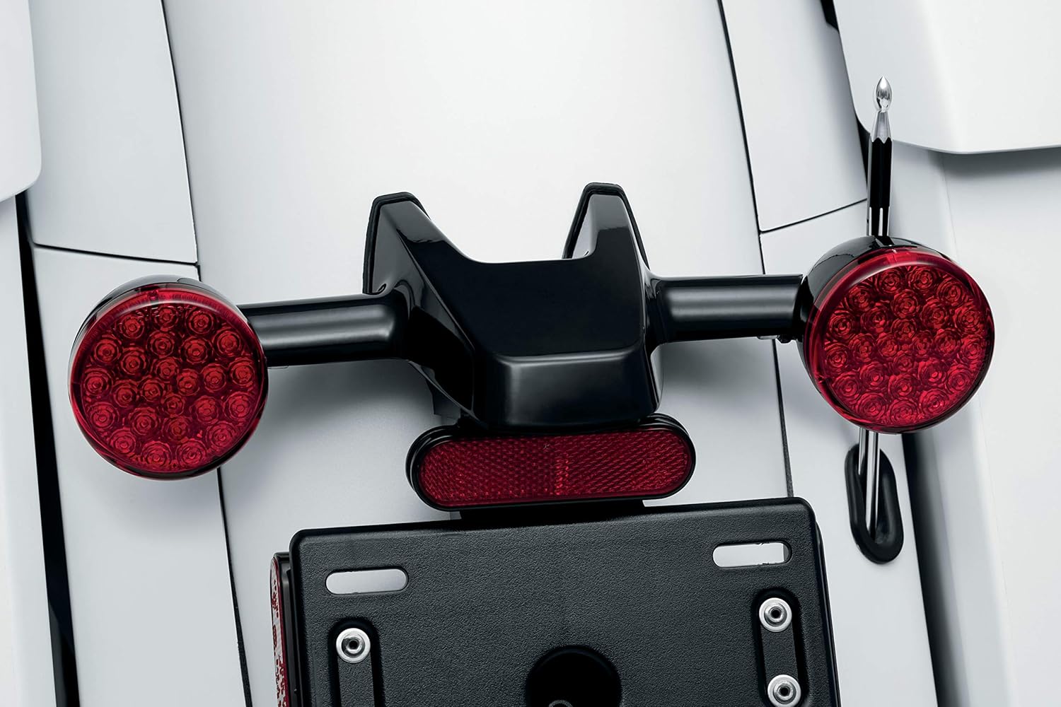 Kuryakyn 2843 Motorcycle Lighting Accessory: Kellermann Atto Rear Turn Signal Adapters for Indian Motorcycles: Challenger and Chieftain, Gloss Black, 1 Pair