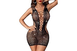 Sexy Lingerie for Women Naughty Outfits - Fishnet Bodycon Dress