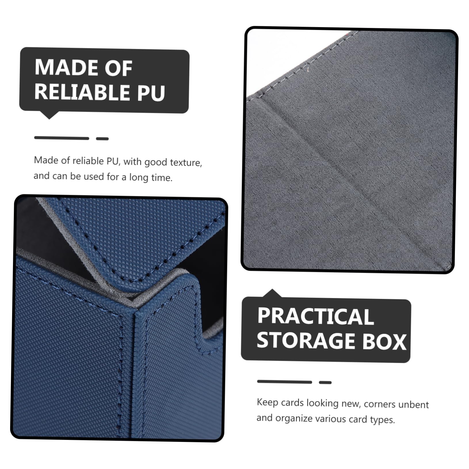 ibasenice Scatola Porta Carte Da Poker Da 2 Pezzi Organizer Per Carte Custodia in Pelle Per Carte Da Gioco E Poker Portatile E Resistente Ai Graffi.