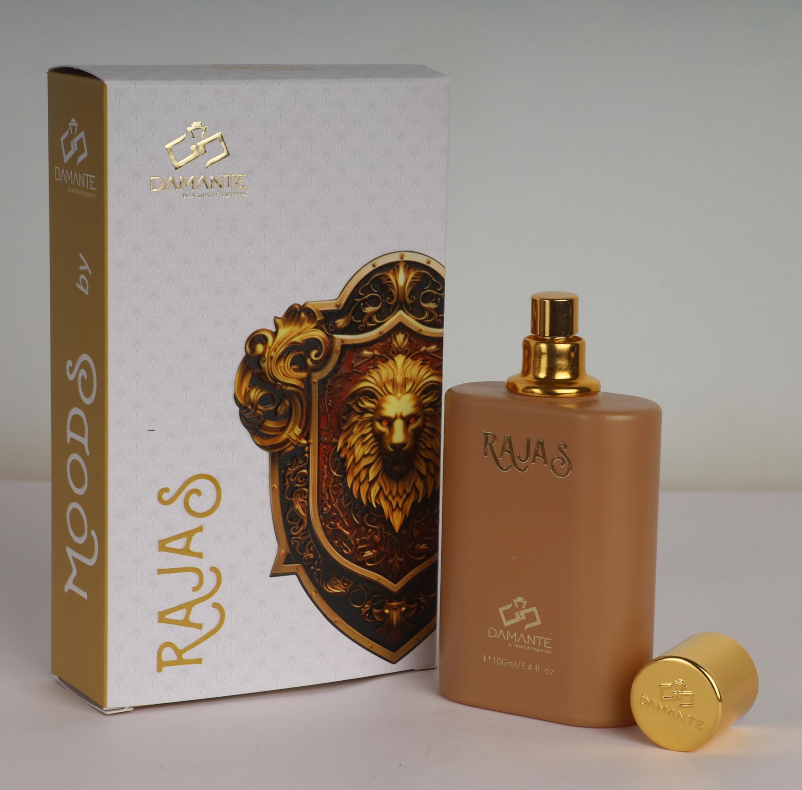 Damante Perfume – 100 ML | With Touch of Oudh, Lavender & Rosemary | Organic Chemical-Free Scent | Unisex Long-Lasting Vegan Perfume | Skin-Friendly & Bio-Digeradable | (Rajas)