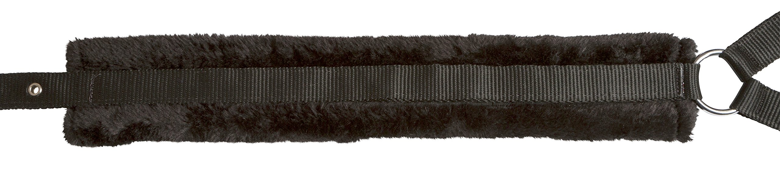 Kerbl Detachable Faux Fur Head Collar - Black, Size 1