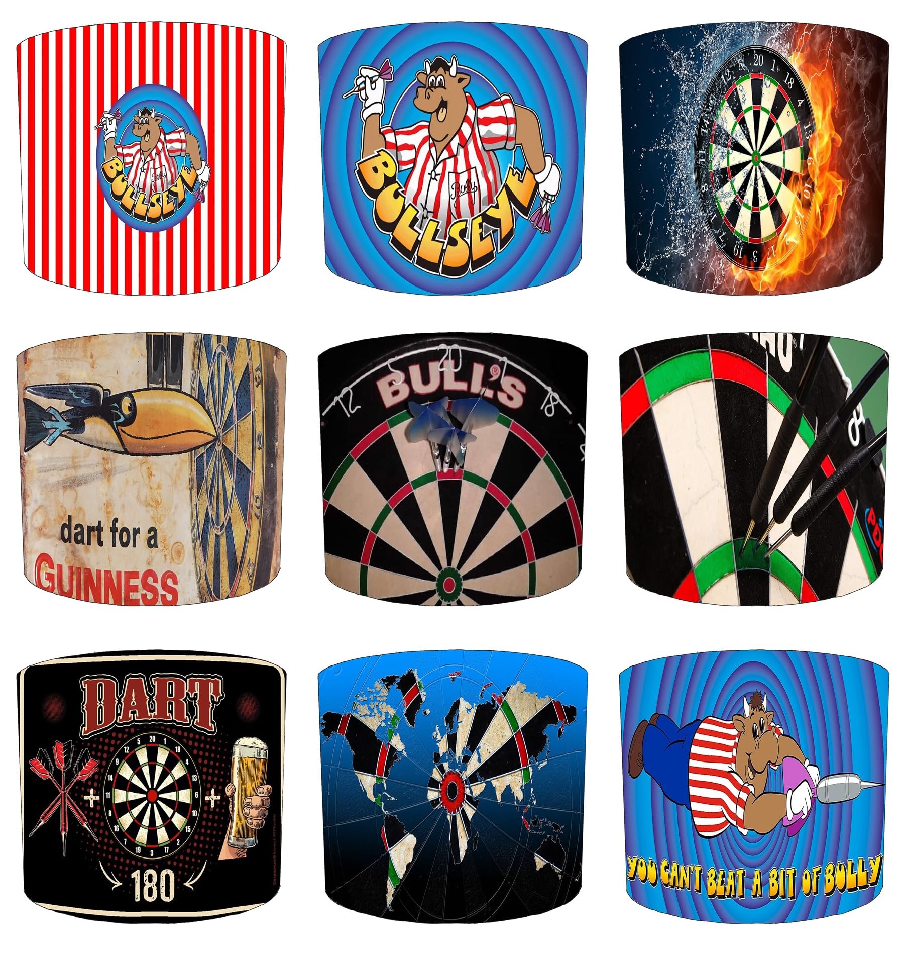 Darts Lampshade Available in 6 Designs and 3 Sizes for Ceiling Light Shades Pendant or Table Lamp Board Man Cave