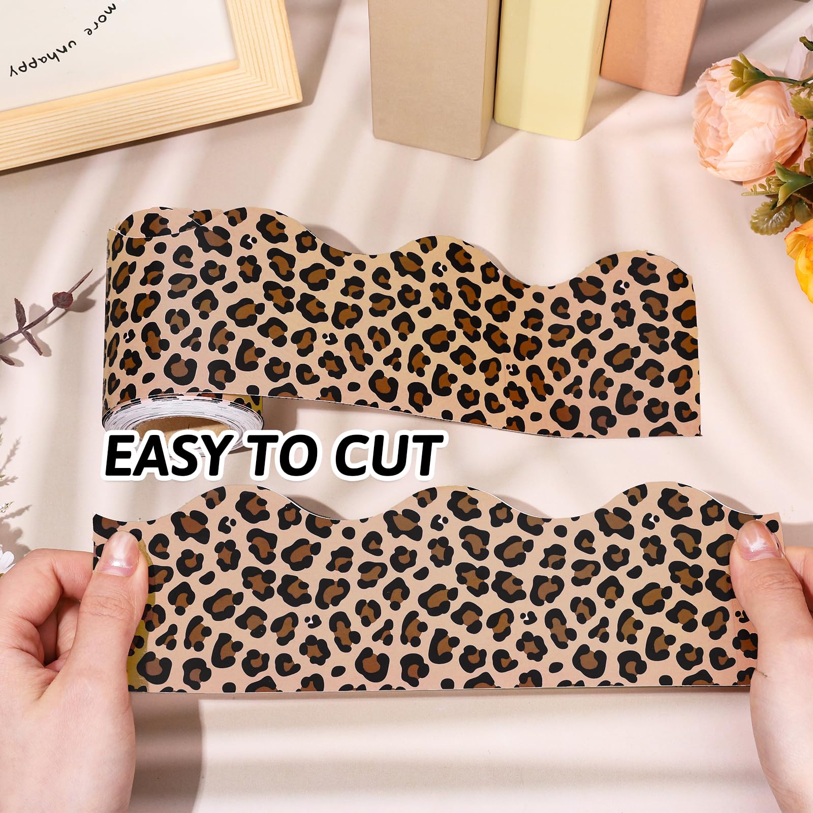 Snapklik.com : 32.8 Ft Leopard Print Bulletin Board Border Brown Animal  Spot Border Trim Self Adhesive Safari Animal Bulletin Board Stickers Roll  For School Classroom Office Chalkboard Party Decor, image size:1600x1600