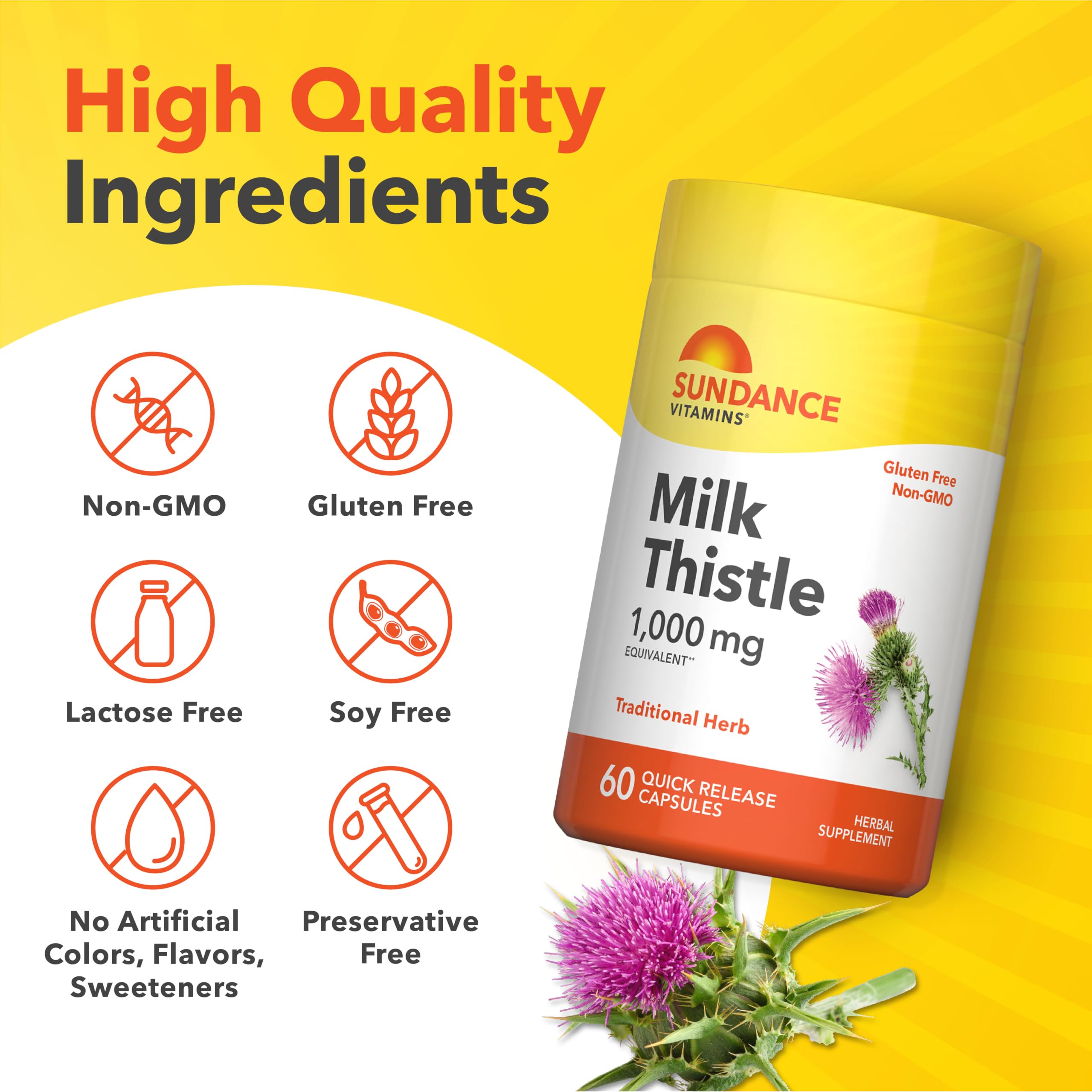 Sundance Milk Thistle | 60 Quick Release Capsules — Amazon image 4