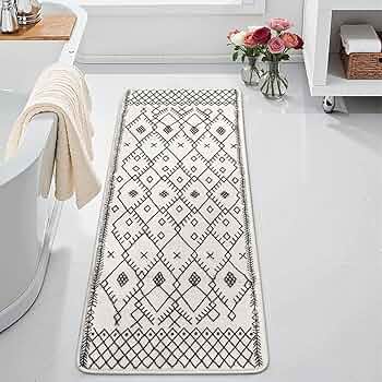Amazon.com: Uphome Bathroom Runner Rug 18x47 inch Boho Long