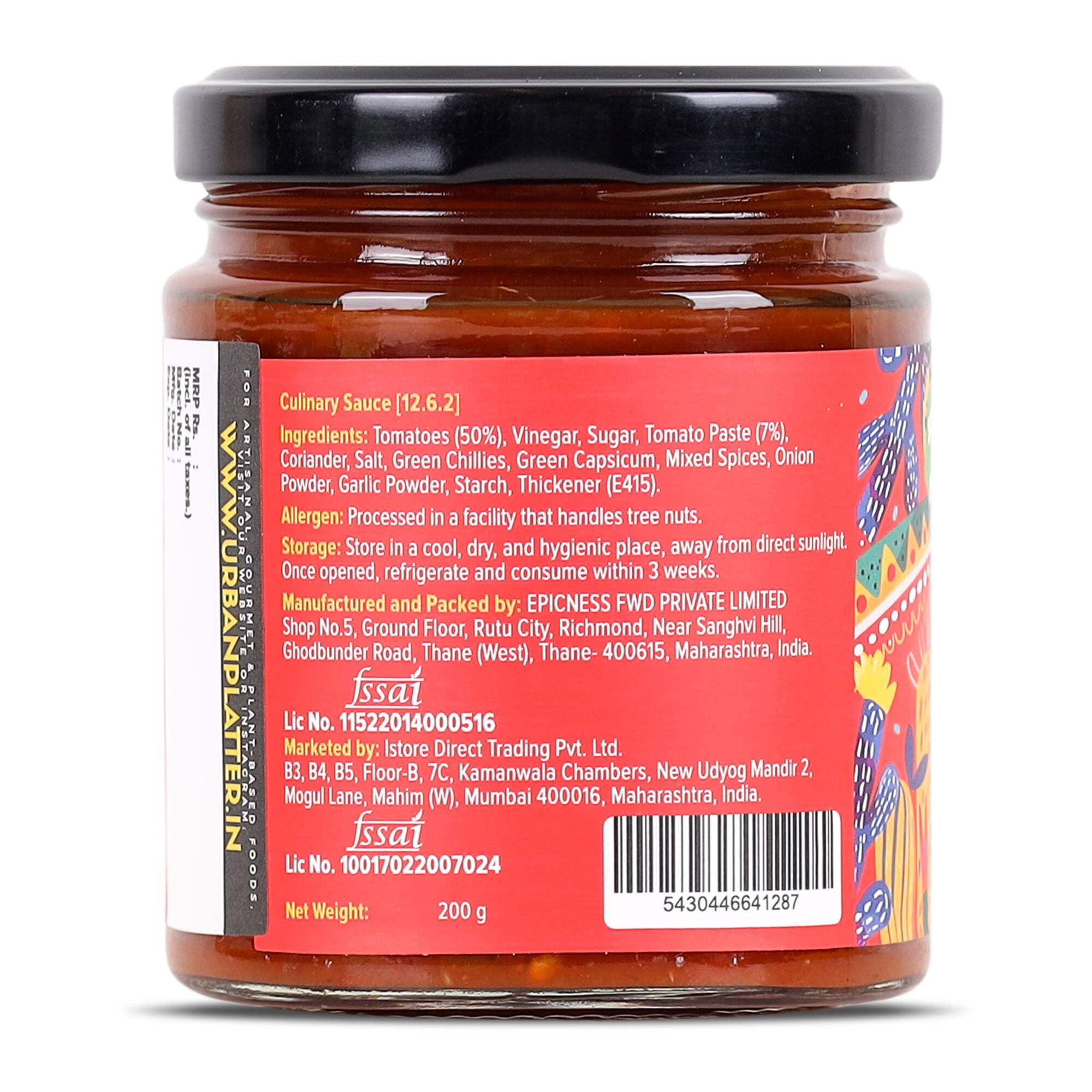 Urban Platter Tomato Salsa, 200g (Preservative Free | Vibrant & Zesty | Mexican Salsa) - Image 4 thumbnail
