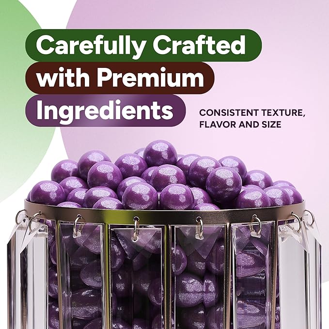Chicle Shimmer Gumballs Sabor Uva - 3 Paquetes - 3.5 oz miniatura 6
