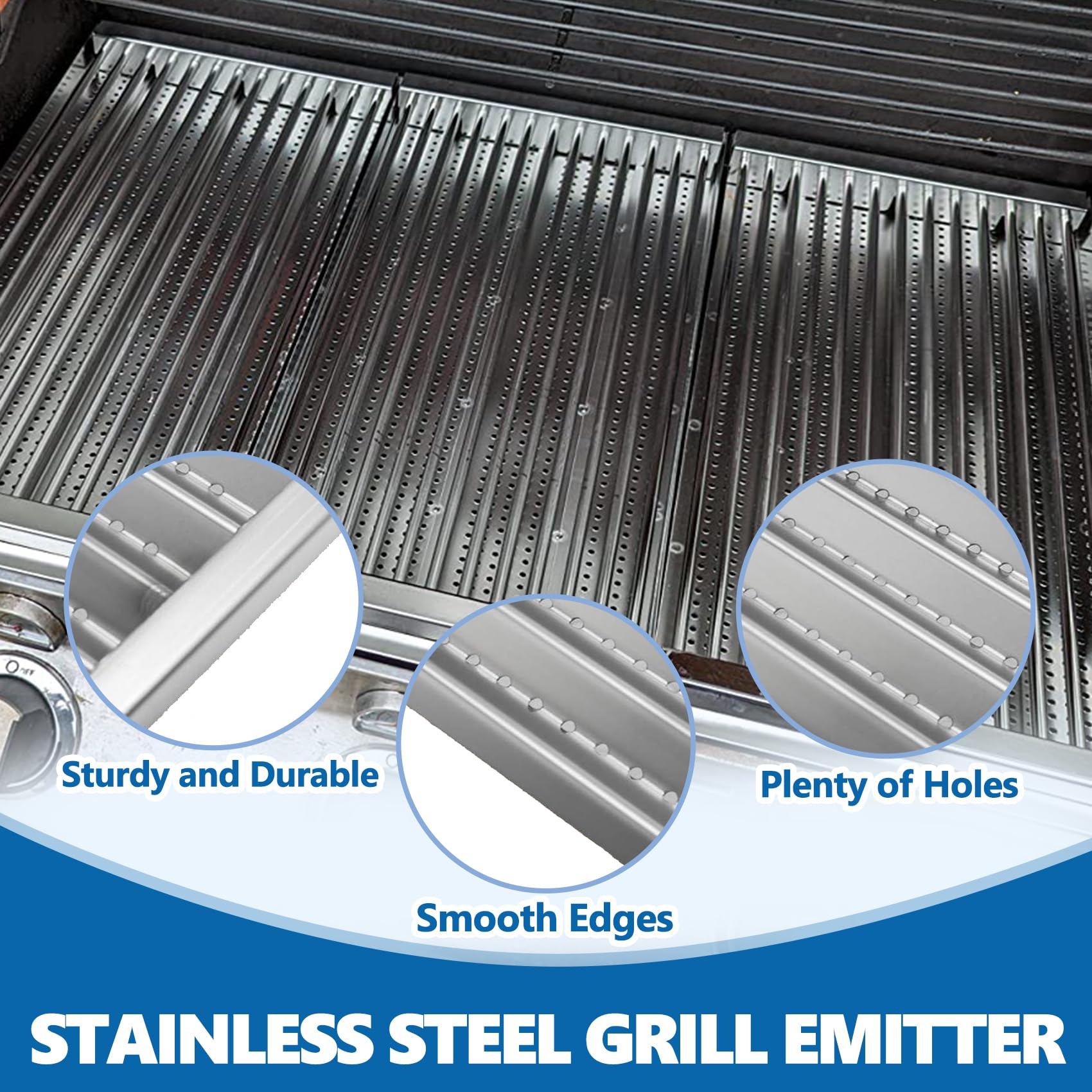 BBQration Griglia per Charbroil Tru-Infrared 4 Burenr 463255020 463242715 463242715 463242716 463276016 466242715 463257520 46624288 15 46 6242816, G541-0016-W2 per Griglie Charbroil Grill