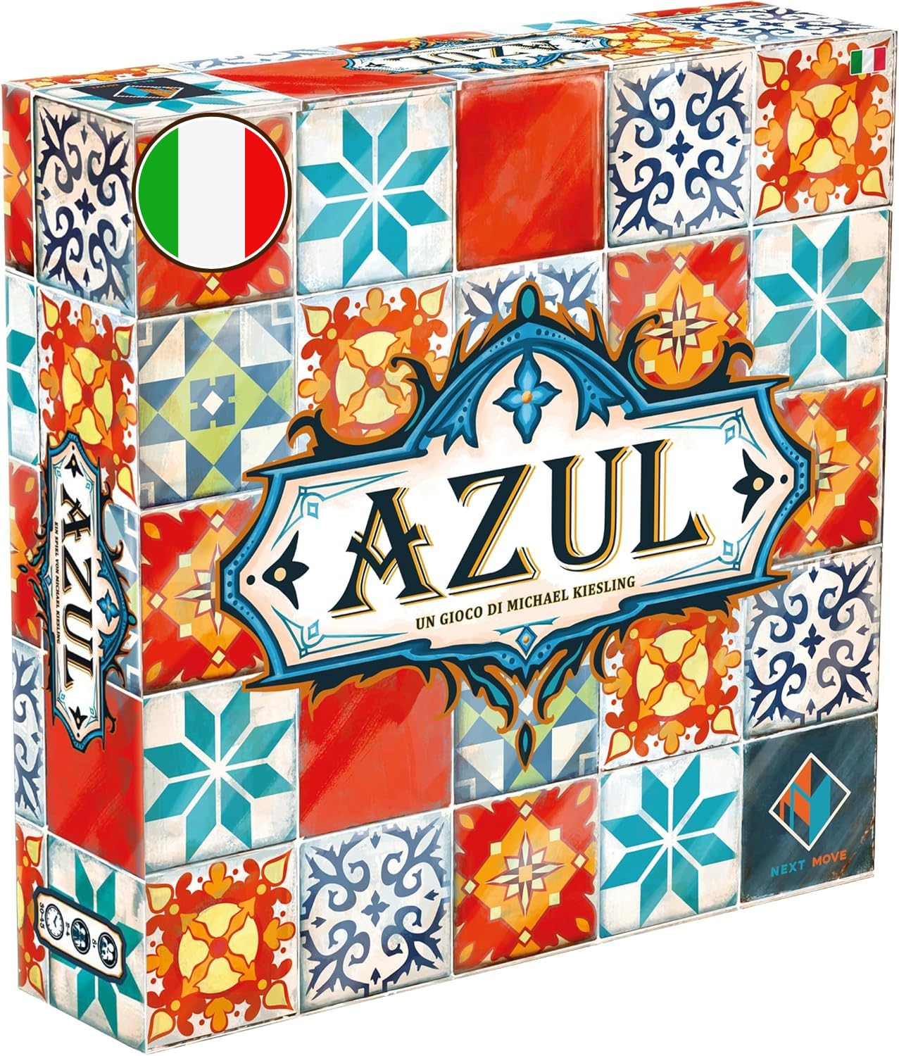 Asmodee - Azul - Gioco da Tavolo, Gioco Strategico di Posizionamento Tessere, 2-​4 Giocatori, 8+ Anni, 30-​45 min, Edizione in Italiano