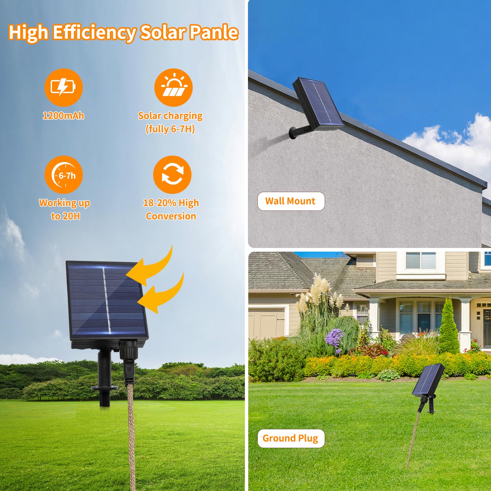 Catena Luminosa Esterno Solare A60 20-Lampadine 200Leds 12,5M Luci da Esterno con Corda di Canapa 8 Modalità con Telecomando IP65 Impermeabile Bianco Cald Lampada Solare da Esterno Catena Luci Esterno