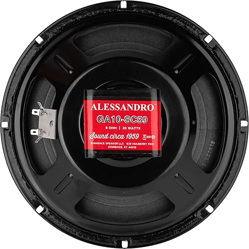Eminence - Altavoz de guitarra de 10" Aln, color negro