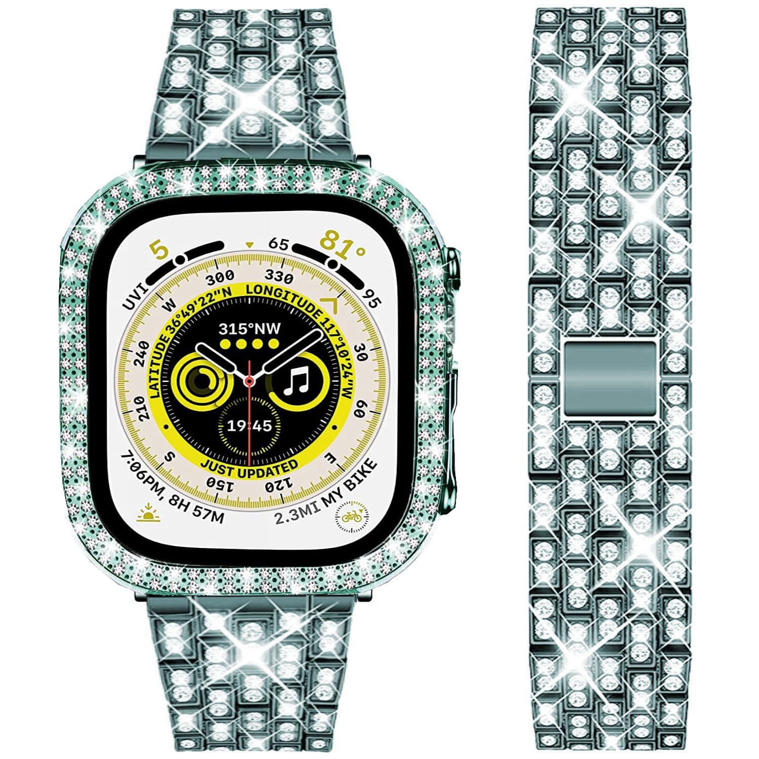 DEALELE Starp and Case Compatible with Apple Watch Ultra 2 / Ultra 49mm