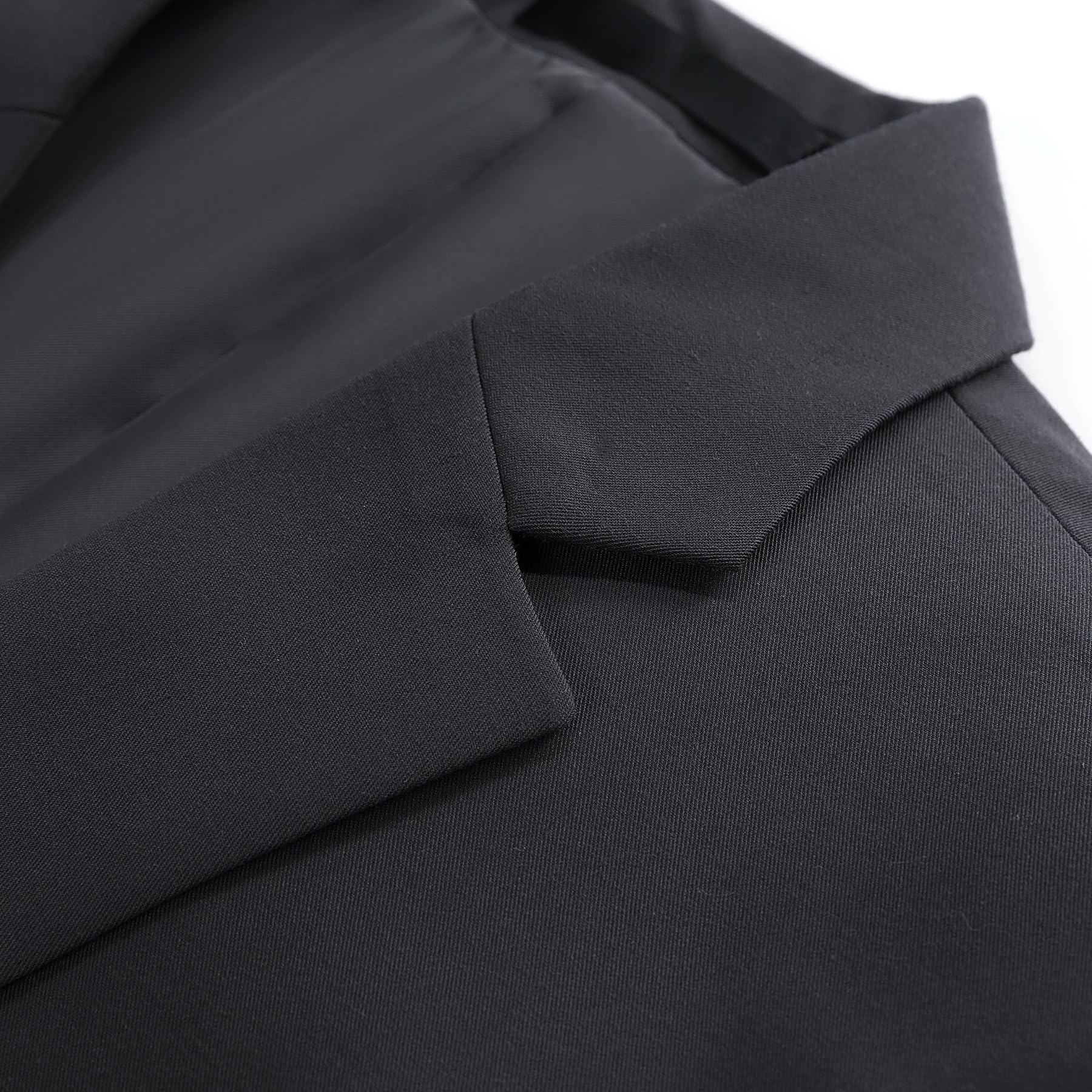 Allthemen Abito da Uomo Elastico 2 Pezzi Completo da Uomo Tinta Unita con Due Bottoni Slim Fit (Blazer + Pantaloni) Suit da Lavoro Business