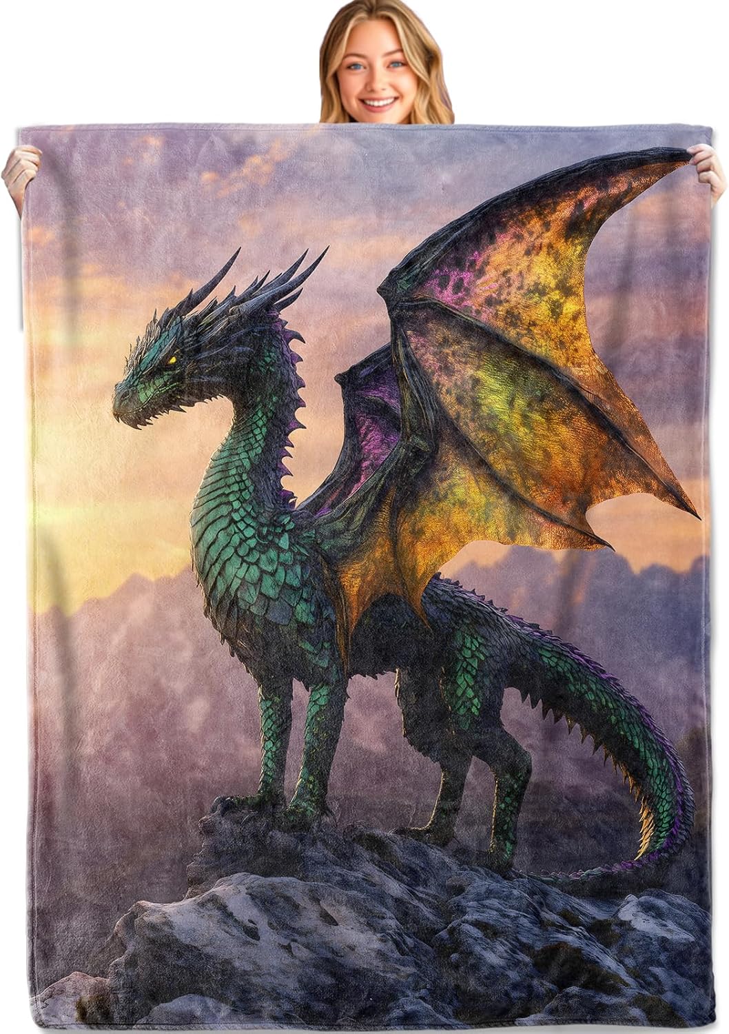 Autumn Forest Wolf Throw Blanket,50x60in,Soft,Lightweight Flannel,Fall Leaves and Trees Blankets - Gifts for Kids Women Girls,for Couch Office Travel,Home Living Room Modern Woodland Decor