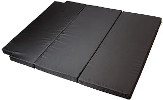 Premium Schlafauflage für Viano | Klappmatratze 185x144x8 cm, Schwarz | Faltbare Matratze für Bus, Faltmatratze Camping