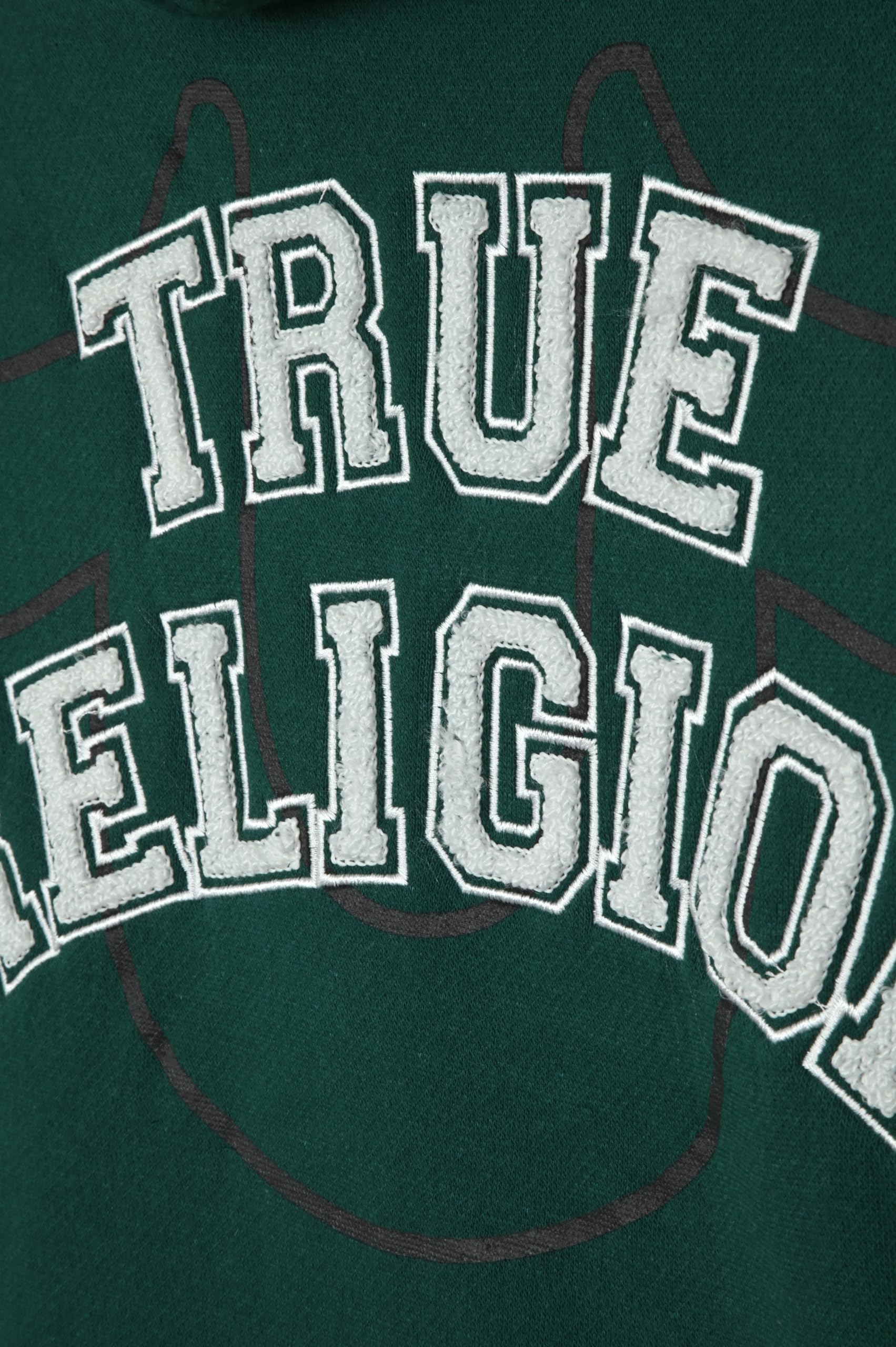 True Religion Felpe con cappuccio in pile per ragazzi, con zip frontale e felpe, design elegante e comfort