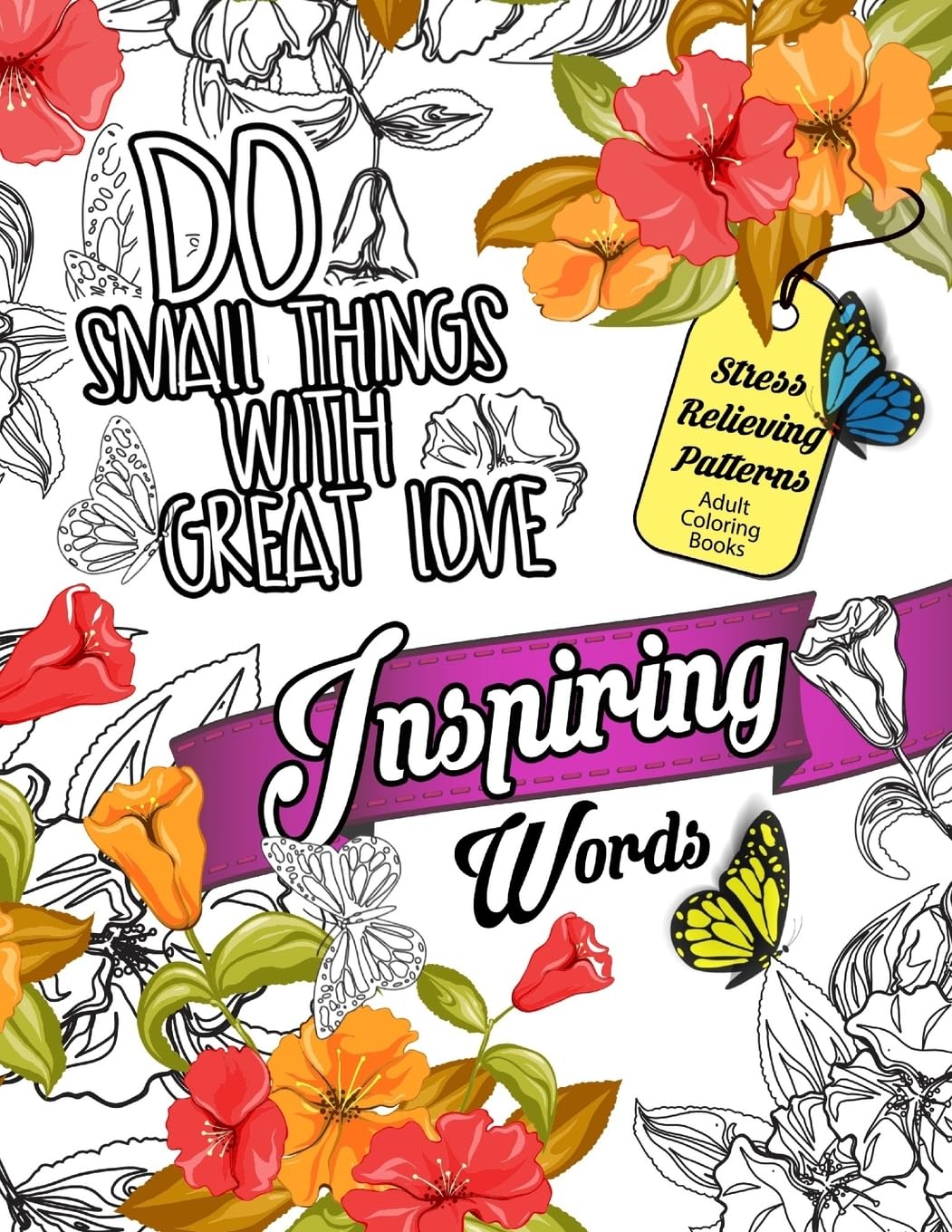 Amazon.com: Inspiring Words Coloring Book: Motivational & inspirational ...