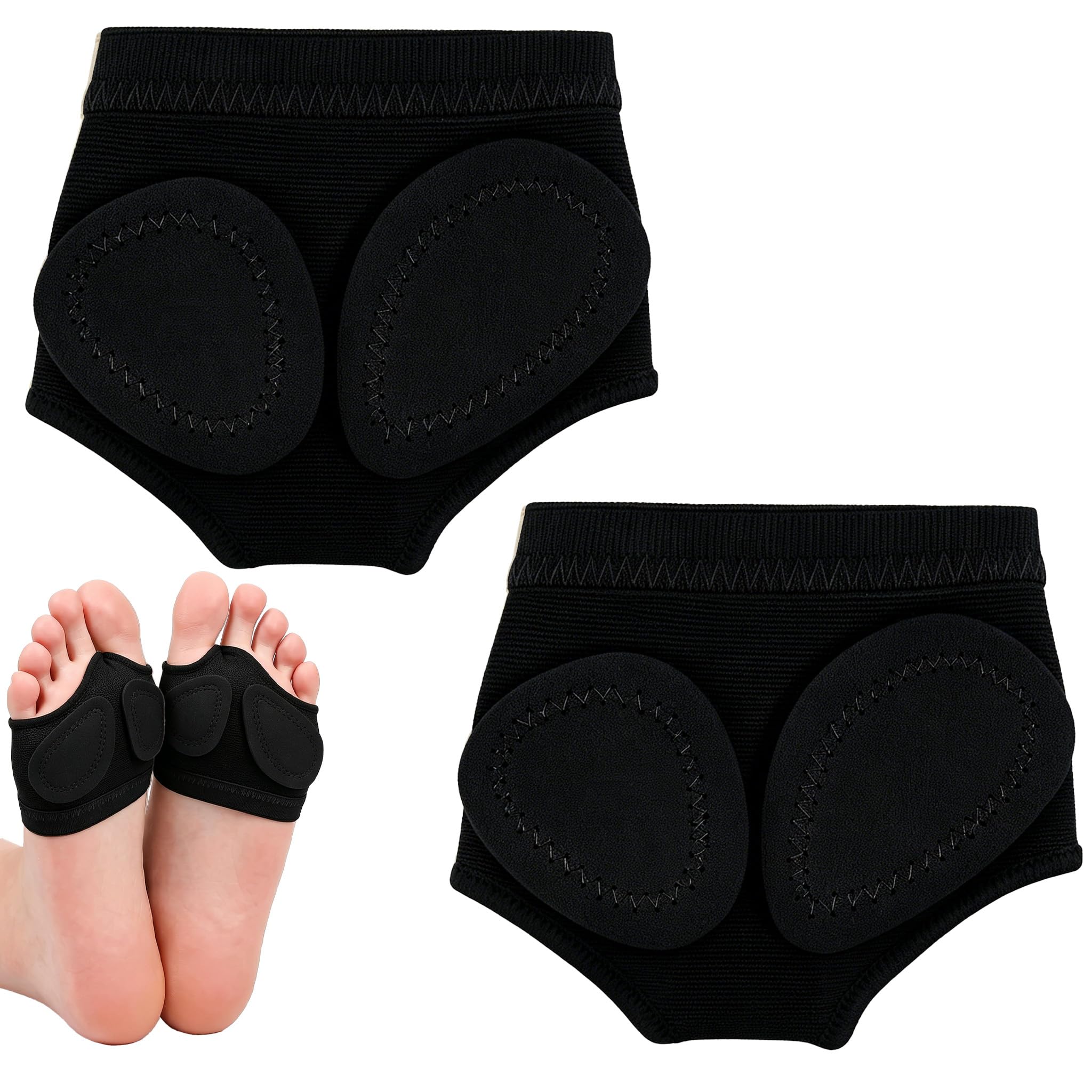XURISON 1 Pair Foot Thongs for Dance Girls,Dance Foot Thongs,Ballet & Dancing,Foots Thong Accessories,Anti-Slip Half Sole Forefoot,Lyrical Shoes Socks,Comfortable Breathable Toe Pad Thong for Dancing