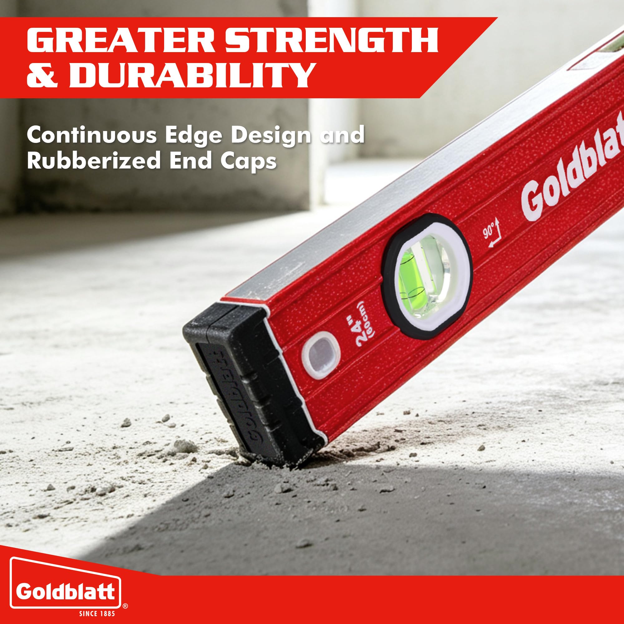 Goldblatt Level Set - 3 Piece Torpedo Level -7