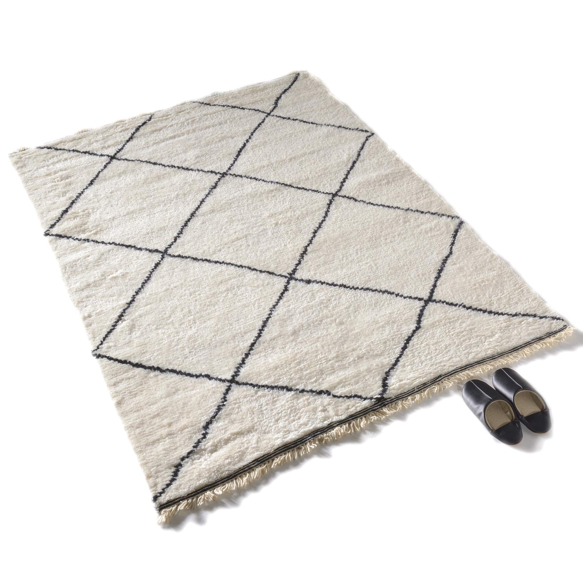 モロッコ製　ベニワレン　ラグ ラグ モロッカン モロッカン柄 ベニワレン モロッコ モロッコ柄