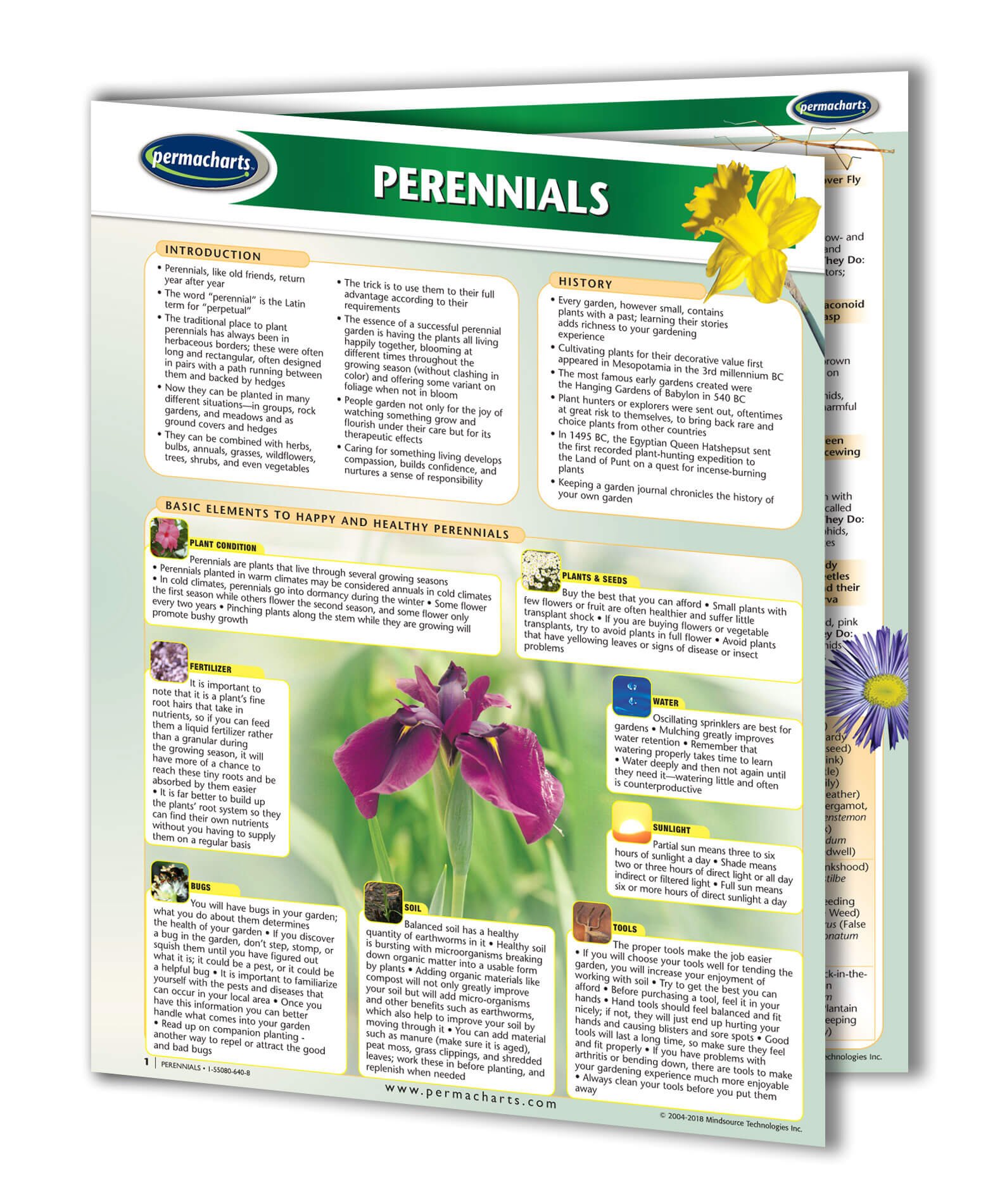 Perennial s and Gardening Guide - Home and Garden Quick Reference Guide by Permacharts