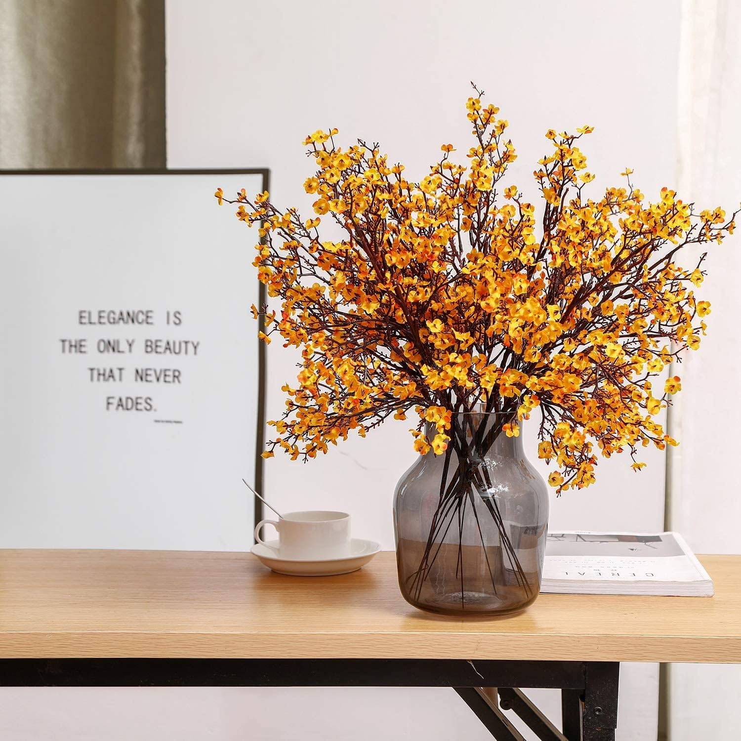 Kunstbloemen Cadeau - Kant-en-klaar - Met vaas