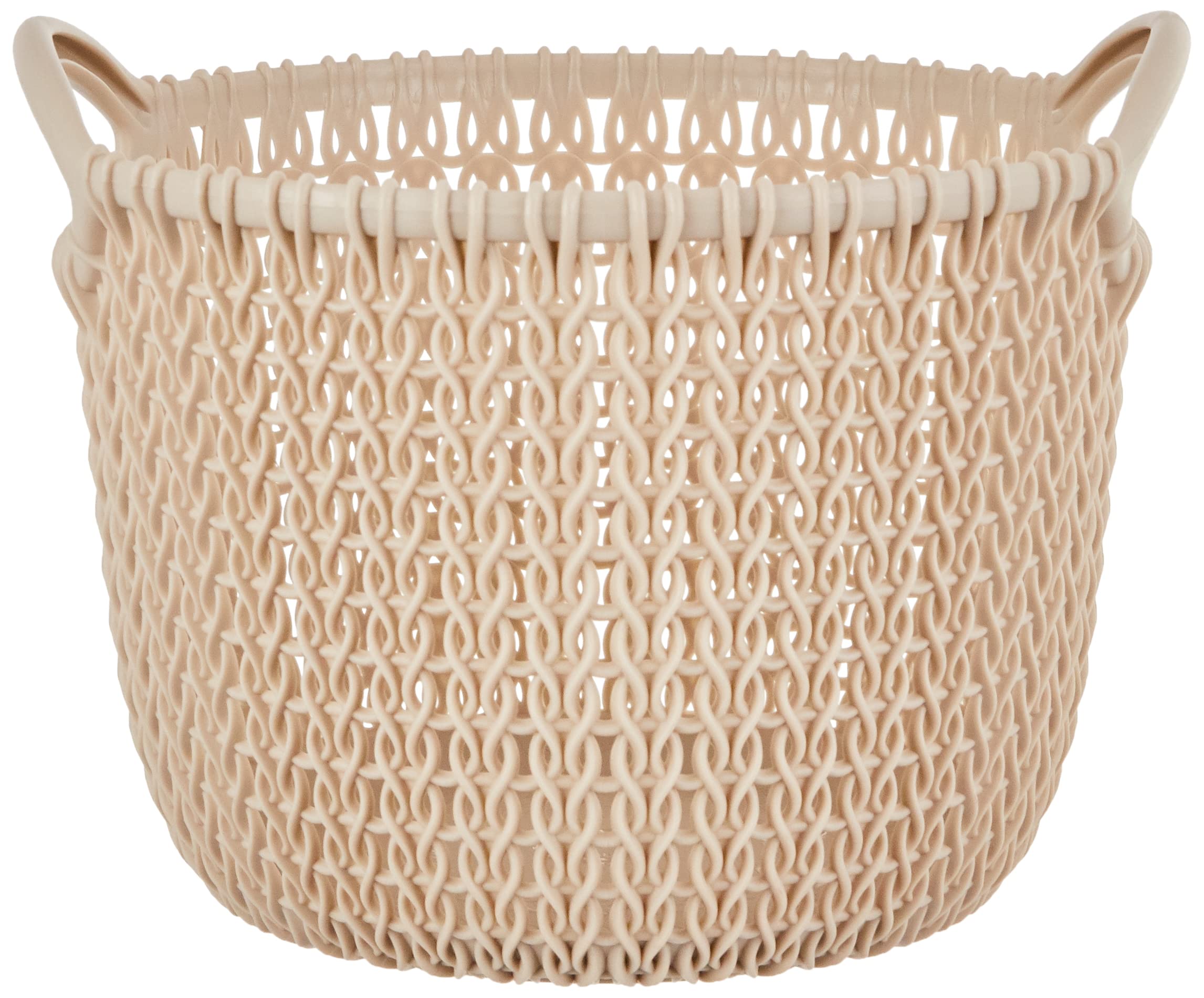 CURVER Cesta Knit Redonda XS ~3L, Arena, 18.2x17.6x13.7 cm, 232082