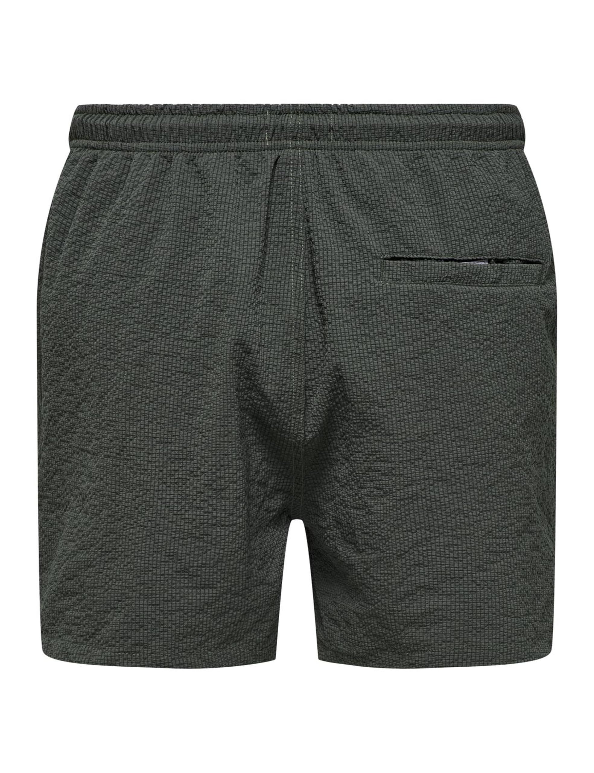 Only & Sons Szorty kąpielowe Mężczyźni Onsted Life Solid Seersucker Swim Noos