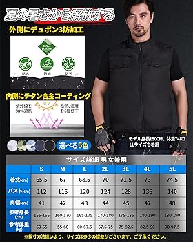 Amazon.co.jp: [MIDIAN] 空調作業服【2024新登場 業界最強30V超