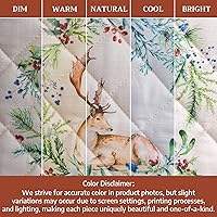 Vista 6 de Maison d' Hermine - Juego de guantes de cocina (7.5 x 13 pulgadas) y agarradera (8 x 8 pulgadas) Holly Time, 100 % algodón, manoplas de horno