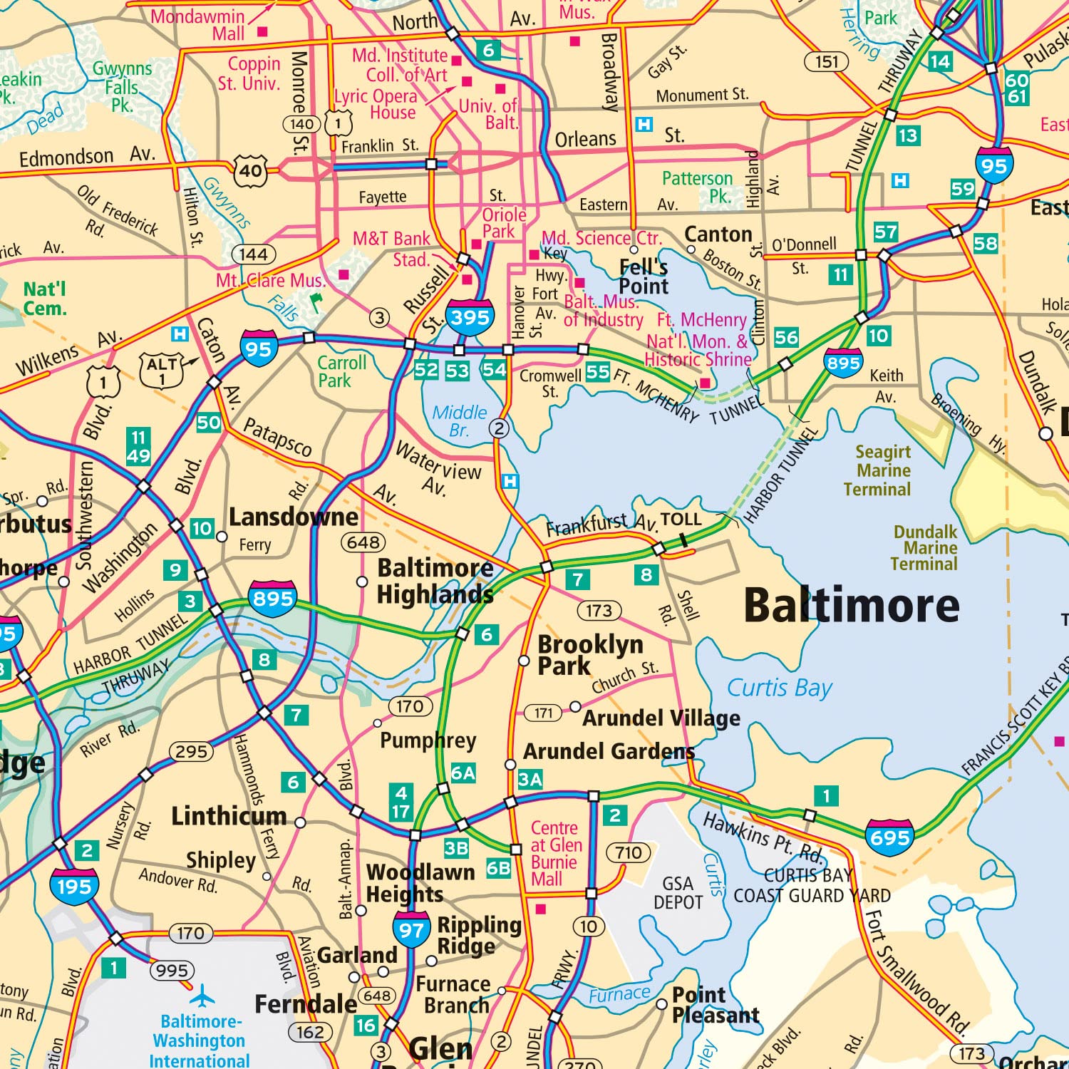 Rand McNally Easy to Fold: Delaware, Maryland Laminated Map - Image 6