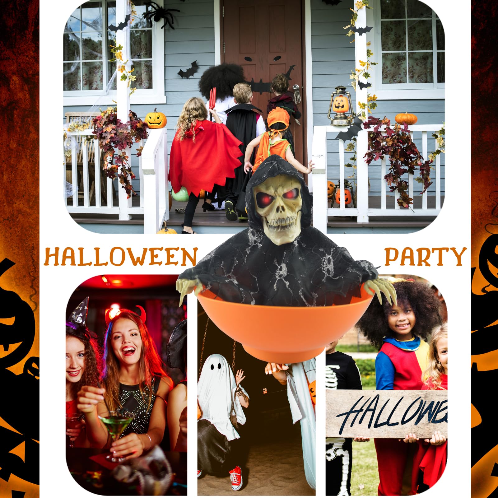 Deco Halloween Roos met Skelethand Kopen