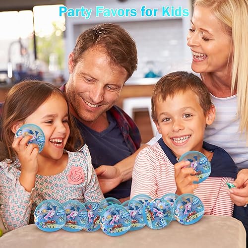 Miniatura 5 de JMBricklayer Recuerdos de fiesta de animales 12 en 1 para niños y niñas, paquete de 12 mini juguetes de construcción de criaturas del mar profundo,