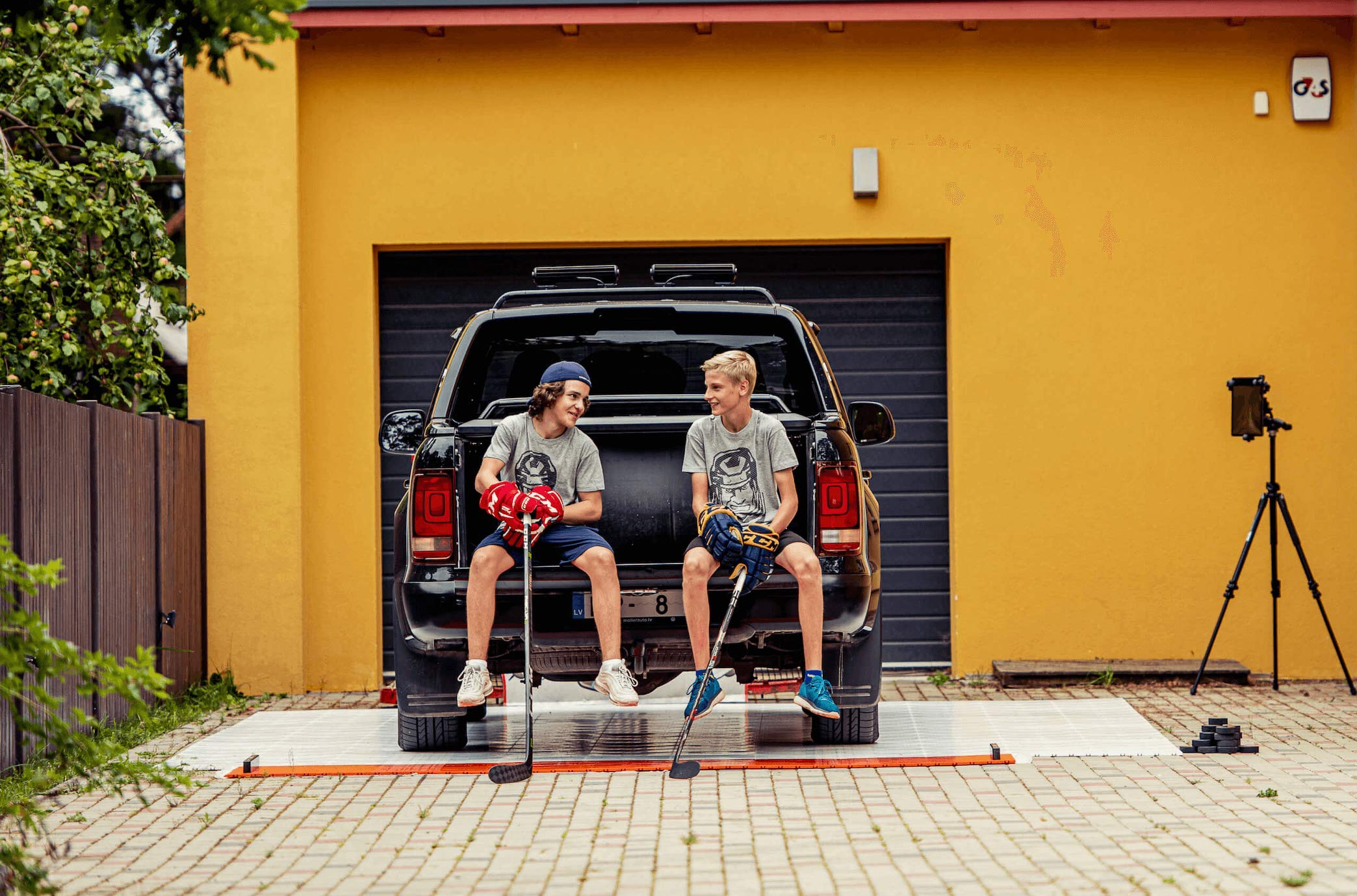 Hockey Revolution Dryland Baldosas de Suelo para Pegar Disparar Pasar Interior Exterior