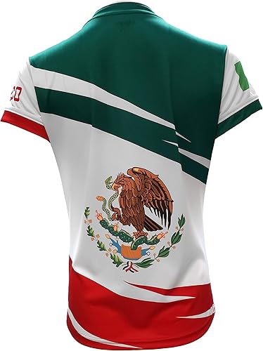 Miniatura 4 de Mexico Jersey Arza - Diseño para mujer con cuello en V, color verde, blanco, rojo