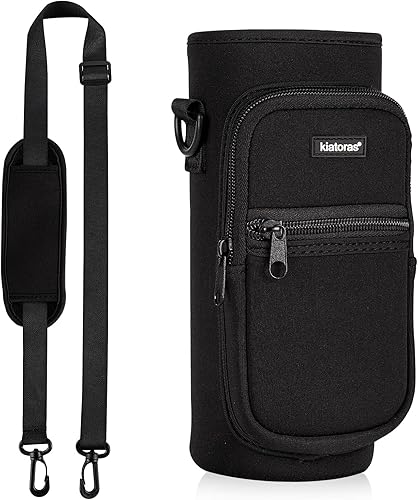Miniatura 2 de Kiatoras Soporte para botellas de agua soporte para botellas de agua para caminar senderismo bolsa cruzada aislada con asa ajustable correa de