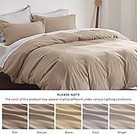 Vista 184 de Bedsure Funda de edredón tamaño Twin/Twin XL - Juego de ropa de cama suave de doble cepillado para niños y adultos, cierre de cremallera, 2 piezas