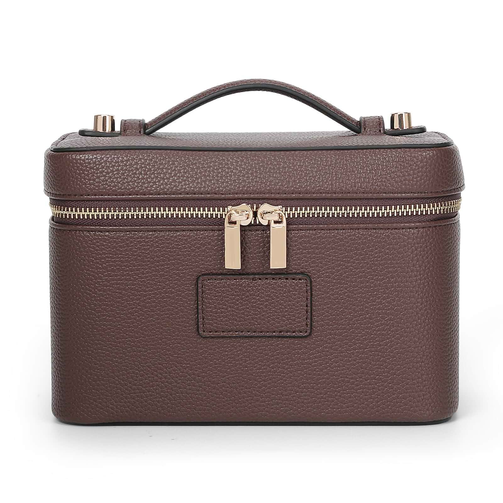 HiTotesMakeup Bag Vanity Case for Women Leather Cosmetic Bag Travel Toiletry Bags Portable Makeup Organizer Case